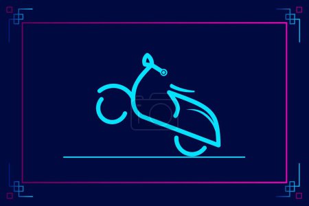 Téléchargez les illustrations : Illustration vectorielle de moto - en licence libre de droit