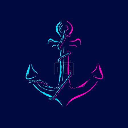 Illustration for Anchor icon design vector - Royalty Free Image