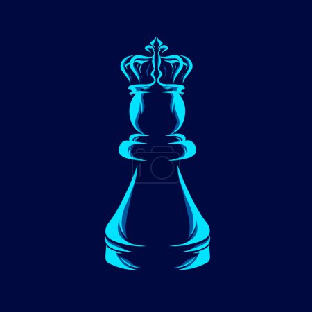 Ilustración de Rey corona logo diseño vector plantilla - Imagen libre de derechos