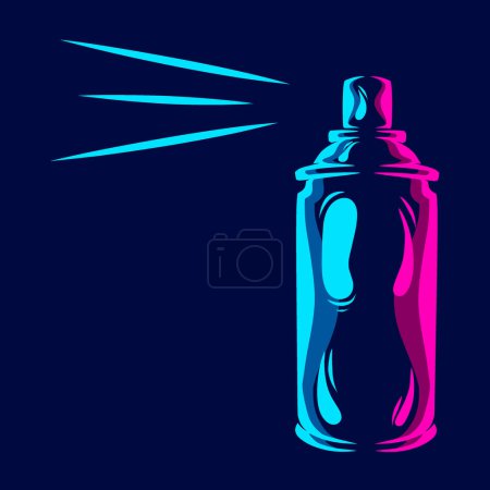 Illustration for Sprayer, abstract logo design, vector illustration - Royalty Free Image