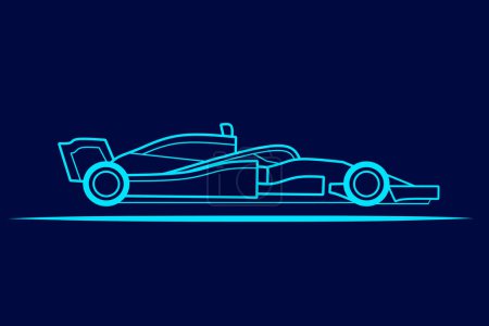 Illustration for Sport car, abstract logo design, vector illustration - Royalty Free Image
