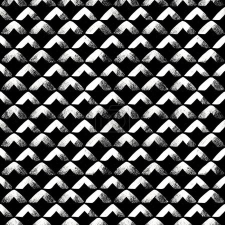 Photo for Abstract geometric black and white triangular fashion random handmade organic background pattern - Royalty Free Image