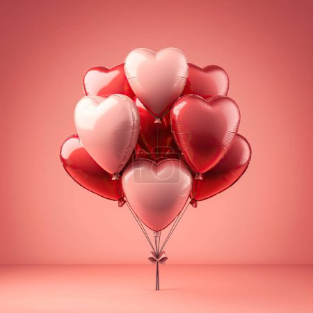 Photo for Heart shaped inflatable baloon - Royalty Free Image