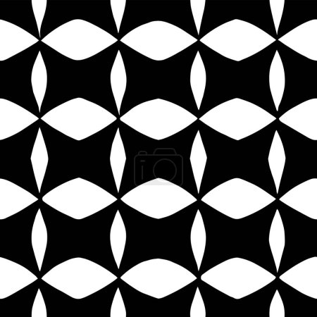 Illustration for Black and white geometric pattern - Royalty Free Image