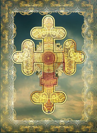 Photo for Orthodox cross symbol of faith - Royalty Free Image