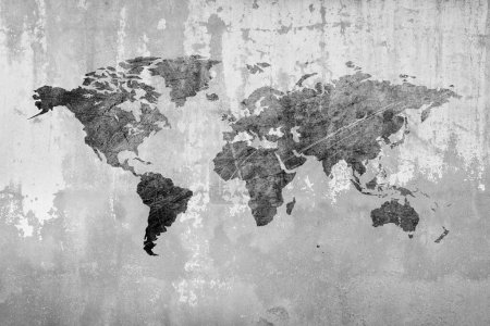 Foto de Mapa del mundo papel pintado diseño - Imagen libre de derechos