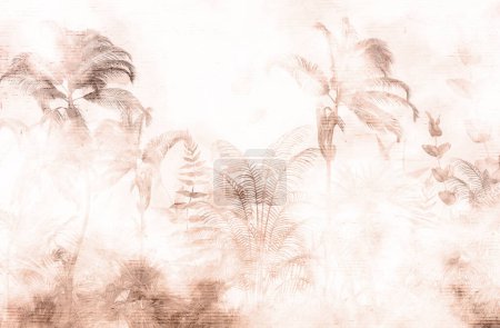 Foto de Fondo abstracto de palmeras tropicales - Imagen libre de derechos