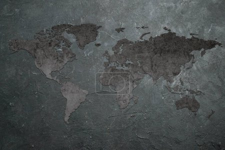 Téléchargez les photos : Fond de carte du monde avec espace de copie - en image libre de droit