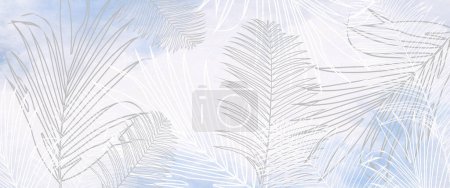 Foto de Tropical Leaves wallpaper for digital print - Imagen libre de derechos