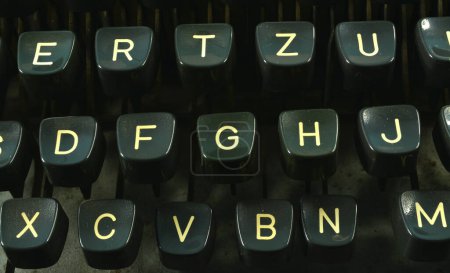 Photo for Part of Keyboard on vintage mechanical Typewriter machine - Royalty Free Image