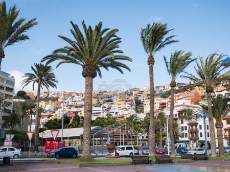 Téléchargez les photos : La Gomera, Espagne ; 8 novembre 2022 : Plaza de las Americas à San Sebastian de la Gomera, Îles Canaries - en image libre de droit