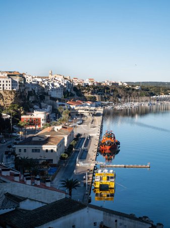 Photo for Mahon, Spain; January 26th 2024: Mahon harbour in Menorca, Balearic Islands - Royalty Free Image