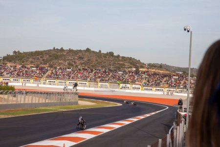 Photo for MotoGP 26 Nov 2023 races at the Ricardo Tormo circuit in the Valencian - Royalty Free Image
