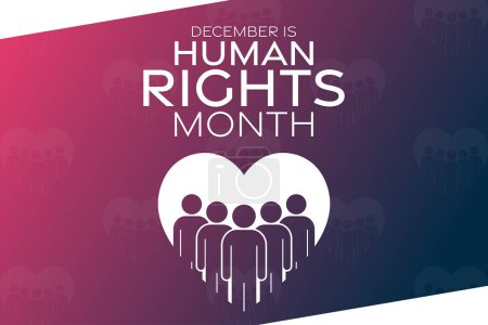 Foto de Diciembre es el Mes de los Derechos Humanos. Ilustración vectorial. Cartel de vacaciones - Imagen libre de derechos