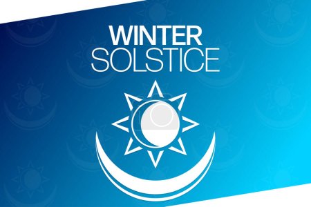 Illustration for Winter Solstice. Vector illustration. Holiday poster - Royalty Free Image