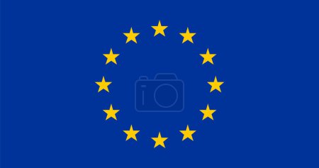 Téléchargez les illustrations : Drapeau de l'Europe, Union européenne - en licence libre de droit