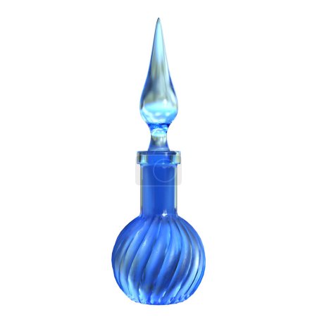 Foto de 3d renderizar lujo perfume poción vidrio fantasía aislado - Imagen libre de derechos