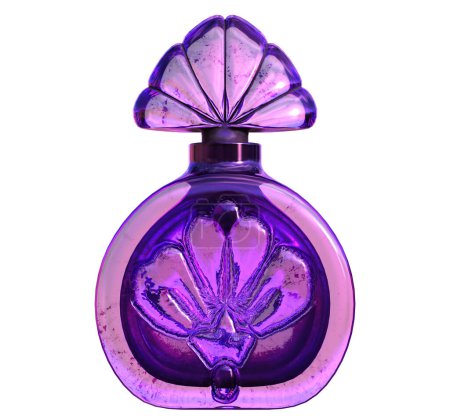 Foto de 3d renderizar lujo perfume poción vidrio fantasía aislado - Imagen libre de derechos