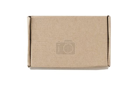 Téléchargez les photos : Cardboard box for delivery service, moving, package or gifts isolated on a white background. - en image libre de droit