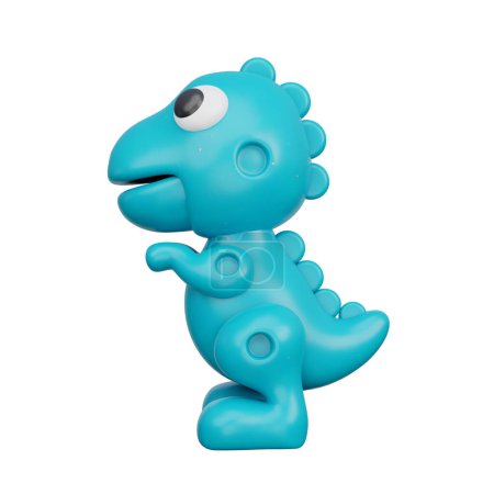 Foto de Dinosaurio de juguete para niños 3D, representación 3D - Imagen libre de derechos
