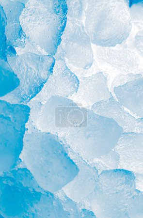 Foto de Ice cubes background, ice cube texture or background It makes me feel fresh and feel good, Made for beverage or refreshment business. - Imagen libre de derechos