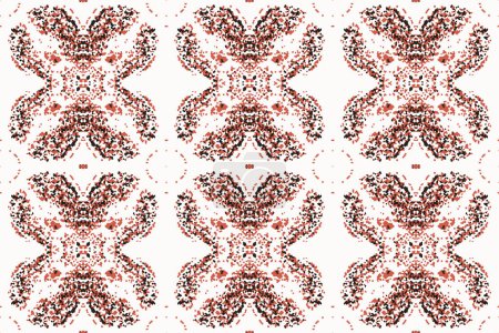 Photo for Abstract seamless patterns, geometric patterns, ikat pattern, tribal patterns, and batik patterns are designed for use in interior, wallpaper, fabric, curtain, carpet, clothing, Batik, satin, silk, paper background, illustrator and Embroidery style. - Royalty Free Image