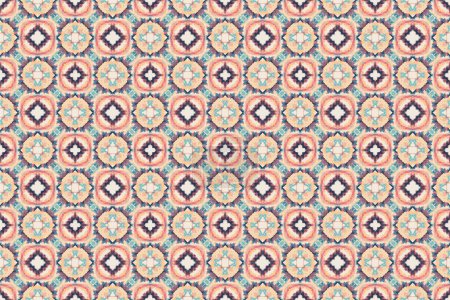 Foto de Patrón batik inconsútil, patrón tribal geométrico, se asemeja a la etnia boho, estilo azteca, patrón de tela decorativa ikat style.luxury para banners.designed famosos para el uso de tela, cortina, alfombra, Batik - Imagen libre de derechos