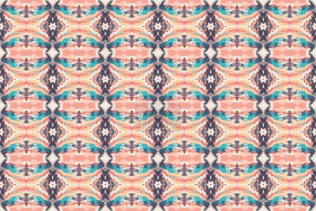 Téléchargez les illustrations : Motif batik sans couture, motif tribal géométrique, il ressemble à boho ethnique, style aztèque, ikat style.luxury motif de tissu décoratif pour les célèbres banners.designed pour utiliser tissu, rideau, tapis, Batik - en licence libre de droit