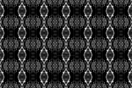 Illustration for Seamless batik pattern,geometric tribal pattern,it resembles ethnic boho,aztec style,ikat style.luxury decorative fabric pattern for famous banners.designed for use fabric,curtain,carpet,Batik - Royalty Free Image