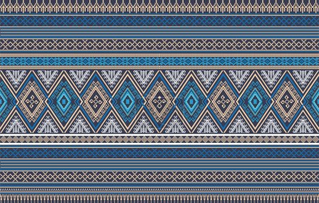 Photo for Moroccan seamless pattern in vector format, abstract geometric background image, fabric textile pattern. - Royalty Free Image
