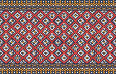 Foto de Adorno vectorial tribal. Patrón africano sin costuras. Alfombra étnica con chevrons. Estilo azteca. Mosaico geométrico en el azulejo, mayólica. Interior antiguo. Alfombra moderna. Estampado geográfico en textil. Paño de Kente. - Imagen libre de derechos