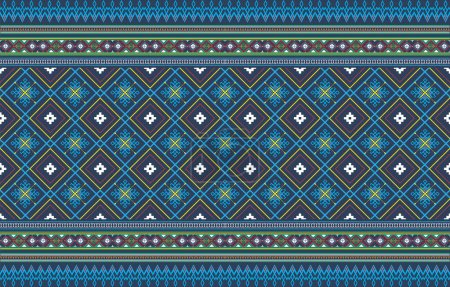 Foto de Vector de diseño de fondo étnico azteca con un patrón perfecto. Se ilustran los motivos tradicionales. Elemento de una plantilla de patrón sin costuras - Imagen libre de derechos