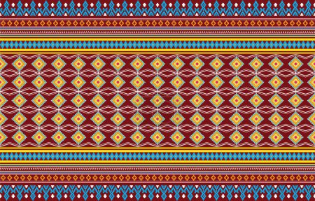 Foto de Patrón étnico monocromo sin costura. Antecedentes con patrones geométricos aztecas. Imprimir con un tema tribal. Tejido del pueblo Navajo. Papel pintado abstracto en un estilo moderno. Ilustración en formato vectorial. Diseño textil - Imagen libre de derechos