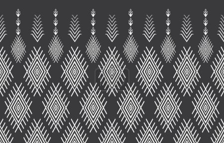 Fondo geométrico vectorial con elementos étnicos tribales sacros. Triángulos tradicionales formas geométricas gitanas sprites temas tribales indumentaria tela tapiz imprimir