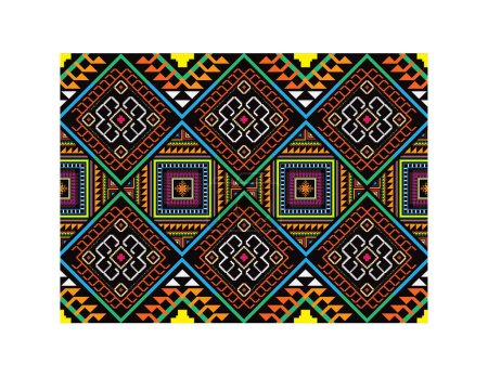 Foto de Patrón tribal a rayas sin costuras. Fondo vectorial geométrico azteca. Puede ser utilizado en el diseño textil, diseño web para la fabricación de ropa, accesorios, papel decorativo - Imagen libre de derechos