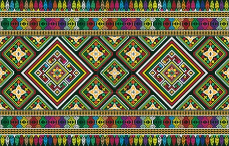 Foto de Patrón indio peruano americano motivos étnicos tribales fondo vector geométrico. Motivos tribales nativos americanos modernos estampado textil diseño étnico tradicional. Símbolos navajo impresión de ropa. - Imagen libre de derechos