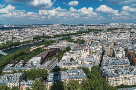 Téléchargez les photos : Vue aérienne de Paris, France - en image libre de droit