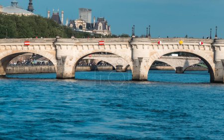Photo for Bridges over Seine river in Paris, France - Royalty Free Image