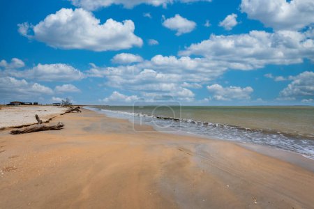 Foto de Vistas al mar en la playa del Parque Nacional Bahía Portete. Guajira, Colombia. - Imagen libre de derechos