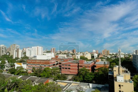 Photo for Barranquilla, Atlantico, Colombia. June 12, 2019: Beautiful view of a beautiful sunny day in the city - Royalty Free Image