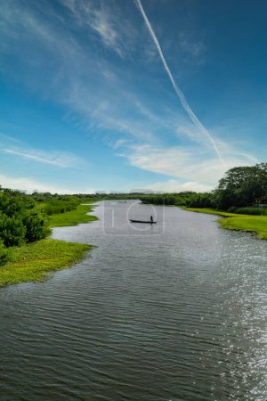 Naturlandschaft mit Blick auf den Totumo-Sumpf in Bolivar, Kolumbien.