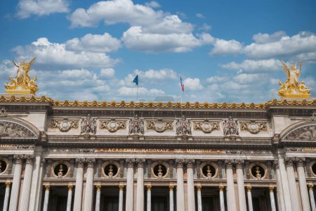Photo for Paris, France. April 24, 2022: National Academy of Music - Opera House with blue sky. - Royalty Free Image