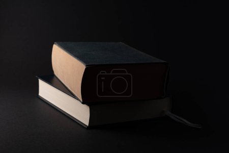 Photo for Books on black background - Royalty Free Image