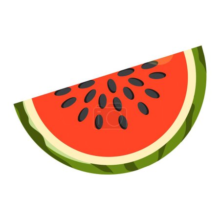 Photo for Slice of watermelon. Summer icon - Royalty Free Image