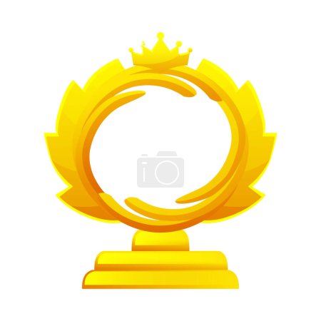 Illustration for Game reward icon. Award frame for game icon. - Royalty Free Image