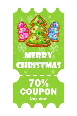 Illustration for Christmas Green leather price vector free delivery label. isolated from the background. layered. - Royalty Free Image