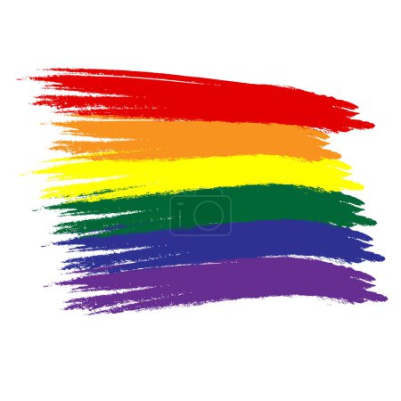 Illustration for Rainbow symbol of the LGBT community, Pride month vector illustration - Royalty Free Image