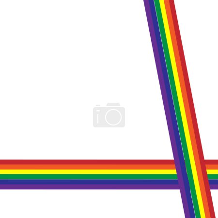 Illustration for Rainbow symbol of the LGBT community, Pride month vector illustration - Royalty Free Image