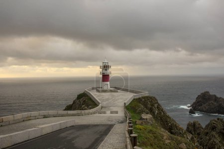 Photo for The way to the lighthouse in Cape Ortegal, in the Atlantic sea in Spain - Royalty Free Image