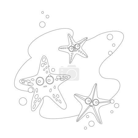 Foto de Estrella de mar para colorear página ilustración - Imagen libre de derechos